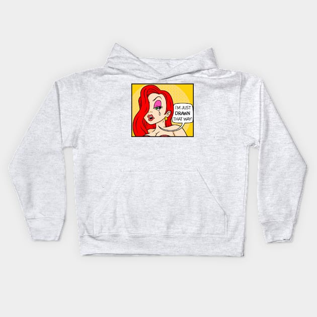 Drawn That Way Kids Hoodie by blairjcampbell